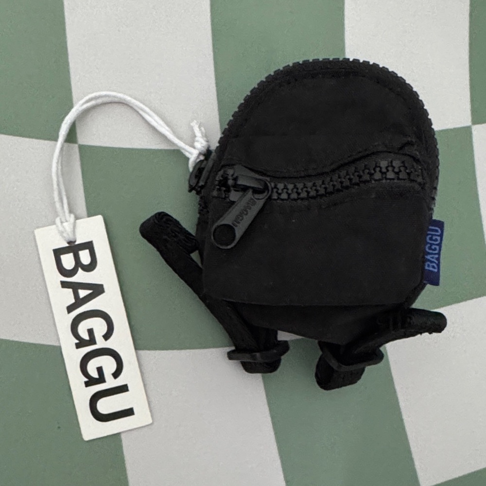 Baggu Black Mini Backpack Charm